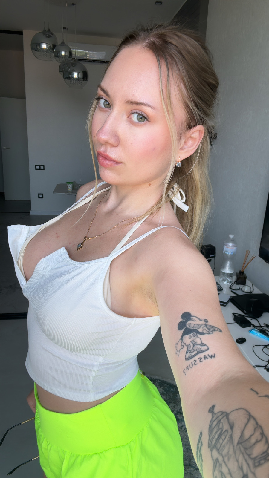 KateV in her underwear in Dakar